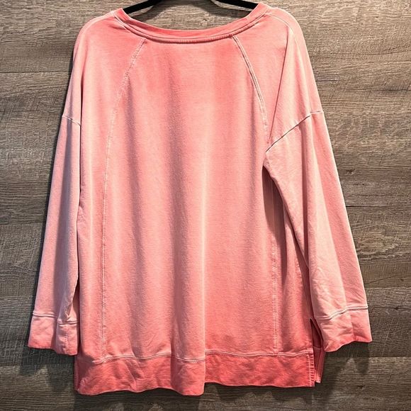 St Johns Bay Active Coral Sweatshirt Sz XL - Picture 2 of 3